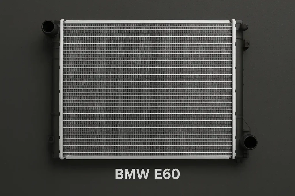 تصویر رادیاتور آب BMW E60 اورجینال | رادیاتور اصلی بیامو E60 با کیفیت بالا و دوام عالی